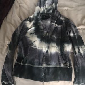 Tye dye zip up hoodie